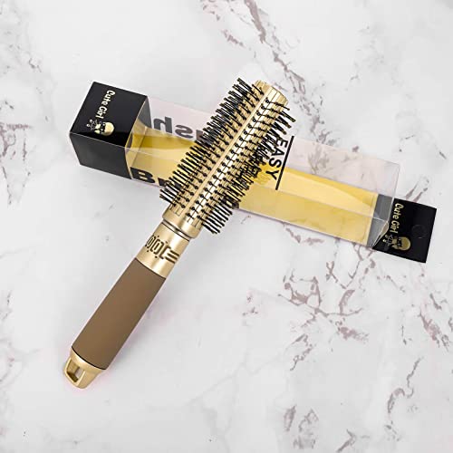 Skisneostype Round Barrel Hair Brush Blow Dry Drying Bristle, 23.5 CM High Temperature Resistant Nano Technology Ceramic Ionic Hairbrush, Boar Br
