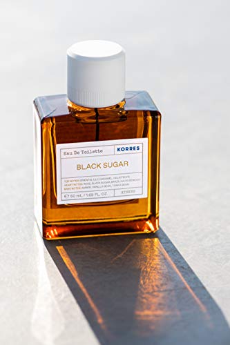 Korres Black Sugar Eau De Toilette 50ml, Vegan Fragrance, Unisex Fragrance