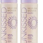 Sunkissed Self Tan Mousse Dark 95 Percent Natural 200ml 2 Pack