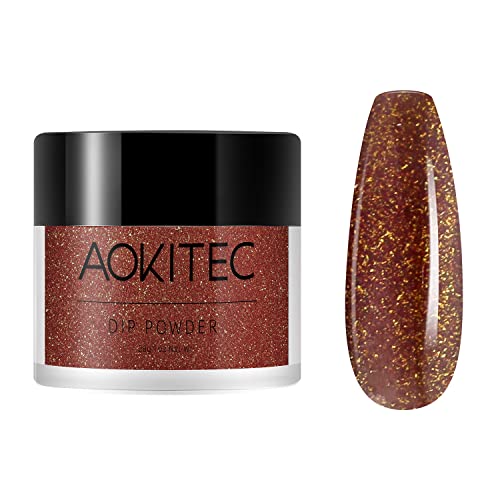 Aokitec 28g Dip Powder Clear Fashion Color Nail Dipping Powder French Powder Pro Collection System Nail Art Starter Manicure Salon DIY at Home Od