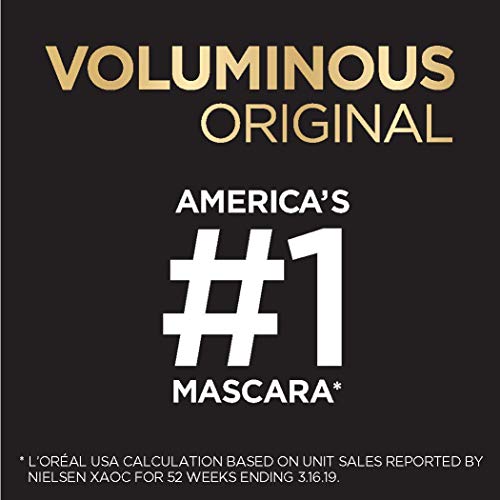 L'Oreal Paris Voluminous Waterproof Mascara, Black, 0.28-Fluid Ounce