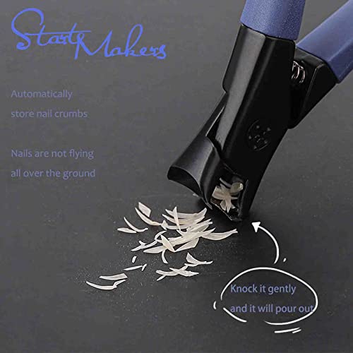 Nail Clippers for Thick Nails Start Makers Toenail Clippers Wide Jaw Nail Cutter Heavy Duty Nail Clipper Sharp Curved Toe Nail Clippers for Men a