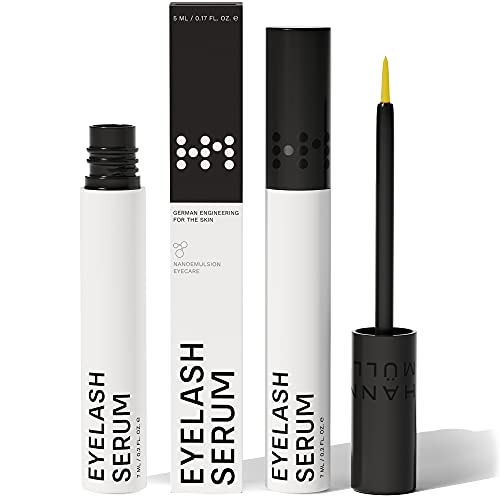 Hanna Müller, Advanced Eyelash Serum - 3X MORE EFFECTIVE with BIOACTIVE PEPTIDES and PATENTED TETRAOYL™ - Lengthens, Thickens, Strengthens - 2X M
