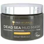 PraNaturals Dead Sea Mud Mask 550g Organic, Natural & Vegan, Cruelty-Free Cosmetic - Mineral-Rich, Hydrates, Detoxifies & Deeply Cleanses Skin An