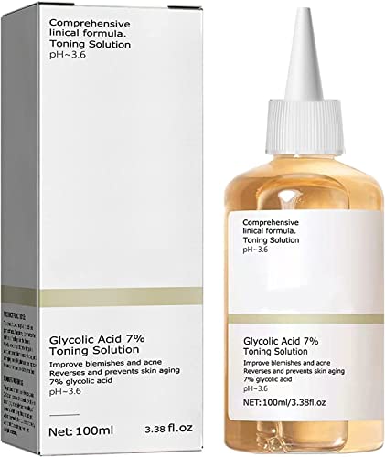 Glycolic Acid 7% Toning Resurfacing Solution,Ordinary Glycolic Acid Toning Solution,Exfoliate, Brighten,and Rejuvenate Your Skin