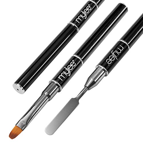 Mylee Polymer Gel Dual-Ended Tool – 2 in 1 Brush & Picker for UV / LED Nail Art, Nail Tips & Extensions Builder