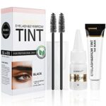 Duoffanny 2-In-1 Tint Kit, Eyelash & Eyebrow Kit, Lasting for 6 Weeks DIY Hair Dying for Salon Home Use 7ml (Black)