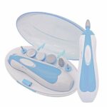 DIFLY Electric Manicure Set, Nail File Grooming Grinding Trimmer Tools for Adult, Gentle & Safe Fingernail Care with LED Light