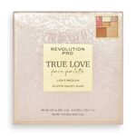 Revolution Pro, True Love Eye & Face Palette, Face Blusher/Bronzer/Highlighter, x4 Eyeshadow Pans, 7 Pan Multi-Use Makeup Palette, Matte & Shimme