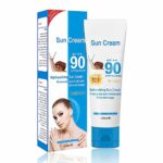Advanced Sun Cream Spf 50+,Face Sunscreen With Vitamin C,SPF 50 Face Moisturiser SPF 50 UVA & UVB Protection,Suncream Waterproof & Non-Greasy,Moi