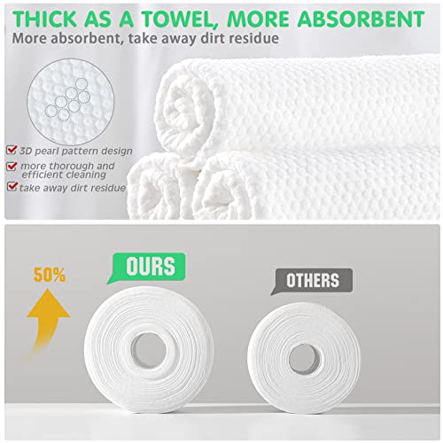 GothicBride Disposable Face Towel 100% Cotton Extra Thick & Soft Facial Cotton Tissue Lint Free Dry Wipes Non-Woven Fabric for Sensitive Skin