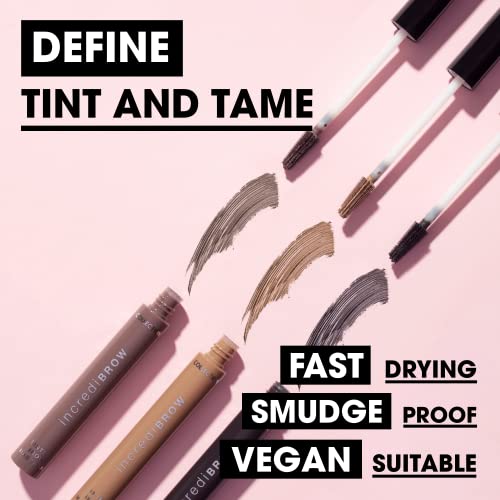 Collection Cosmetics, Incredibrow Tinted Mascara, Fast Drying Formula, 8ml, Brunette