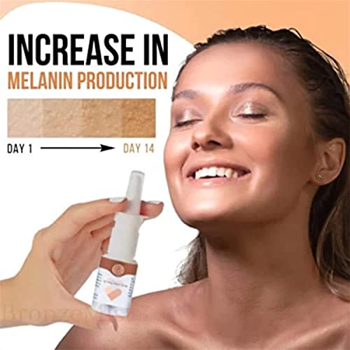 BronzeMist Tanning Nasal Spray,Tanned Sunless Spray,Self-Tanning Facial Mist,Tanning Sunless Spray,Deep Tanning Dry Spray,Sunless Tanning Mist,Na