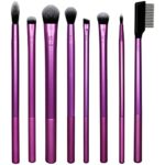 REAL TECHNIQUES Everyday Eye Essentials Eyeshadow Brush Set, No Colour, 8 Count (Pack of 1)