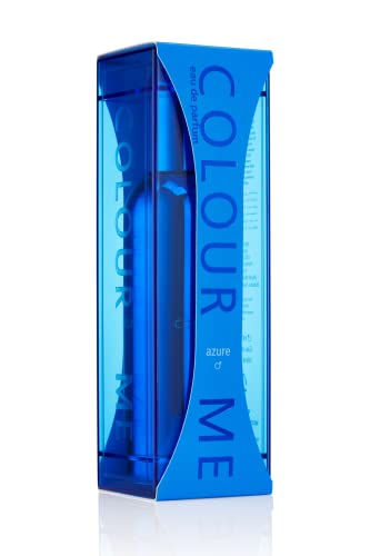 COLOUR ME Azure Perfume for Men. 100ml Eau de Parfum Men, Luxury Fragrance - Mens Aftershave, Long Lasting Fragrance for Men by Milton-Lloyd