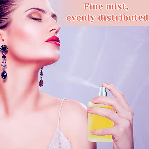 BOOHO 2Pcs 30/50/100ml Empty Glass Perfume Atomiser, 2 colors Clear Glass Atomiser Spray Bottles, Refillable Spray Perfume Bottles Fine Mist Cosm