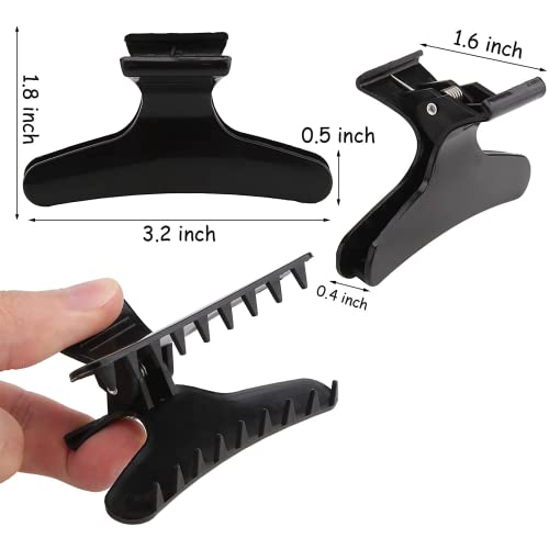 Butterfly Hair Clips 5 Pcs Black Hair Clips Butterfly Claw Clips Black Butterfly Hair Clips Hairdresser Clips Butterfly Hair Claw Hair Styling Ac