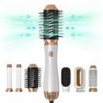 Hair Dryer Brush, UKLISS 2023 New Update 6 in 1 Air Styler with Curl, Straighten, Volumise, Smooth and Drying, Brush Hair Dryer Set Meet All Your