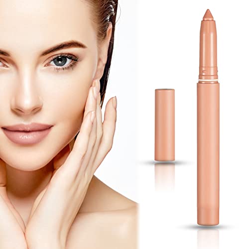 Matte Lip Liner Nude Lipstick Tint Lip Gloss Stain Long Lasting Waterproof Non Stick Cup Lipstick Liner Not Fade High Pigmented Makeup Soft Cream