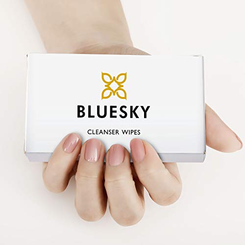Bluesky 100 Cleanser Wipes for Gel Polish Nail Prep & Sticky Residue Remover, Removes Tacky Layer of UV LED Gel Nails (75 Percent Isopropyl Alcoh