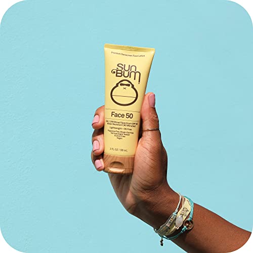 Sun Bum Original SPF 50 Sun Cream Face Lotion, Moisturizing Daily SPF with Vitamin E,Vegan and Reef Friendly, Broad Spectrum UVA/UVB Protection,