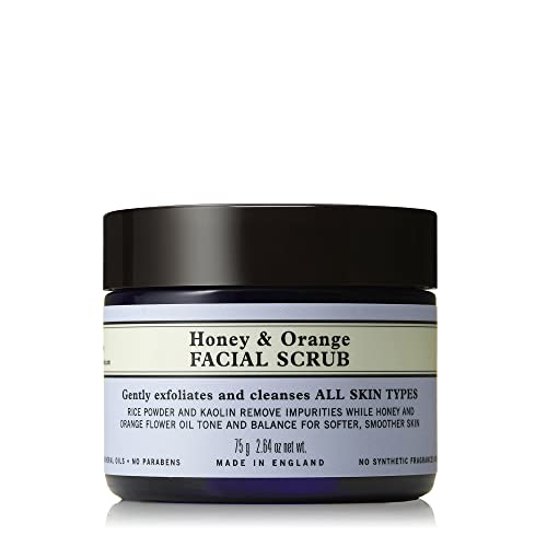 Neal's Yard Remedies Honey & Orange Facial Scrub | Exfoliating & Clarifying for all Skin Types | 75g