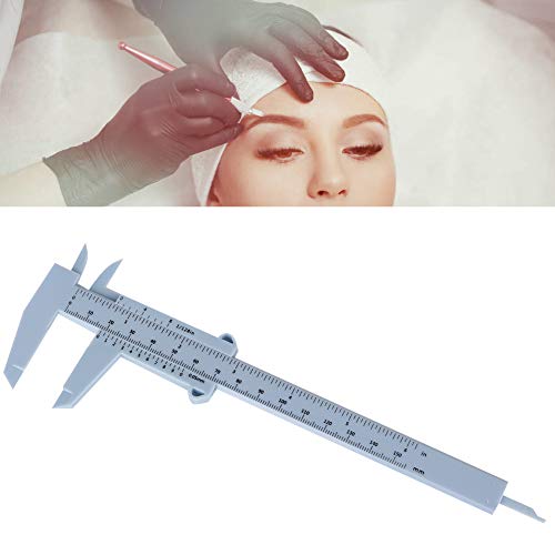Eyebrow Stencil Ruler, Reusable Vernier Caliper for Measuring Eyebrow, Permanent Eyebrow Positioning Ruler for Makeup Cosmetic Measuring Eyebrow,