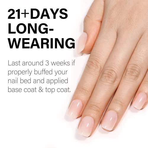 AILLSA Milky Gel Nail Polish-White Nail Polish Gel, Top Coat Gel Polish Soak Off Nail Lamp Gel Nail Varnish, 1PC Nail Gel Gifts for Women Mothers