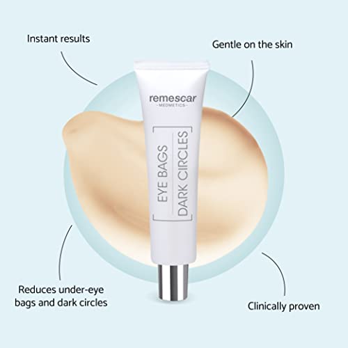 Remescar Eye Bags & Dark Circles 8ml - Eye Cream for Under Eye Bags and Remove Bags Under Eyes - Instant Eye Bag Treatment - 180 Applications