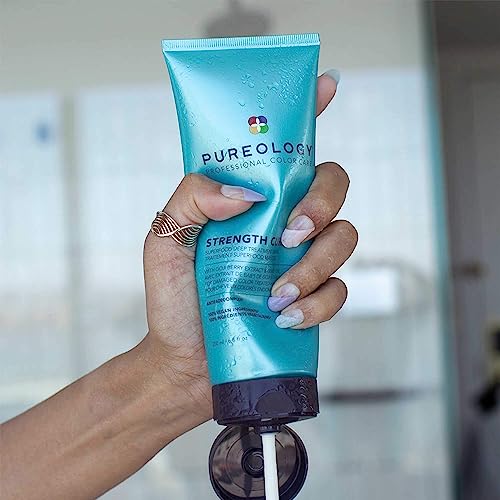 Pureology Strength Cure, Superfood Deep Treatment Hair Mask, For Damaged, Colour Treated Hair, Vegan Formulas, Sulphate Free for a Gentle Cleanse