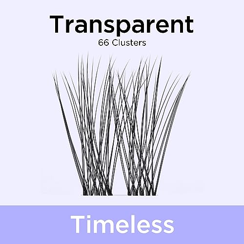 BEYELIAN Cluster Lashes, D+ Curl Individual Lashes, 168 Pcs Cluster Eyelash Extensions 0.07mm 10-16mm Mixed DIY Lash Clusters Reusable Super Thin