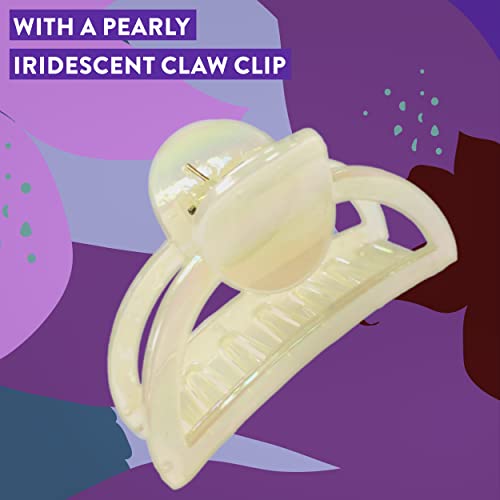 Impulse Reach For The Stars Fragrance & Hair with a Pearly Iridescent Hair Claw Clip Christmas Body Spray Gift Set Perfect Gifts for Her, 3 Piece