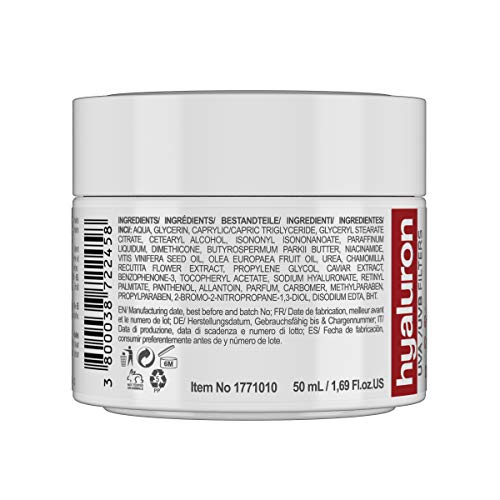 RevitaLAB Hyaluron Anti-Ageing Day and Night Cream, Enriched with Retinol, Caviar and Red Grape, for Ages 50 - 65, 50 ml