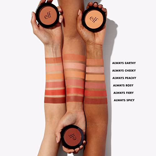Primer-Infused Blush, Long-Wear, Matte, Bold, Lightweight, Blends Easily, Contours Cheeks, Always Rosy, All-Day Wear 10g