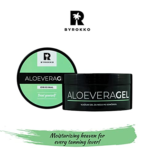 Byrokko SHINE BROWN Premium Tanning Accelerator Cream x 190ml Sunbed or Outdoor Sun Use Tan Up! & ALOE VERA Soothing Aftersun Gel Moisturiser x 2
