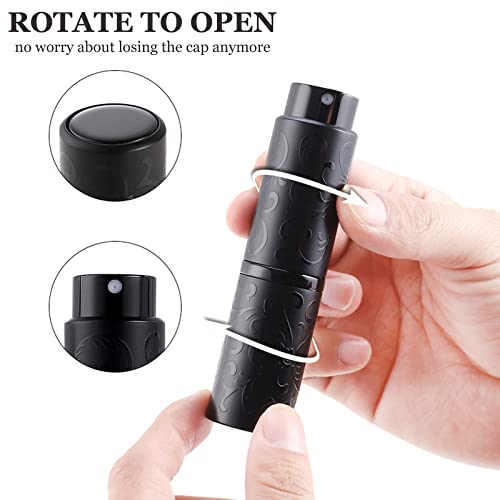 Perfume Atomiser, 8ml Travel Perfume Atomiser Refillable Mini Aftershave Empty Spray Bottle Small Perfume Atomizer Pods Portable Fragrance Contai