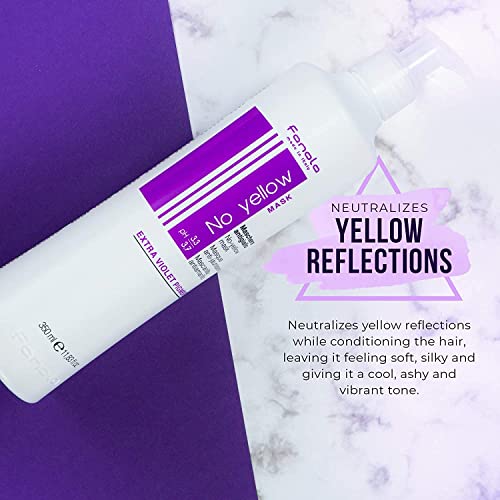 Fanola No Yellow - No-Yellow Mask, 1000 ml, Extra Violet Pigment