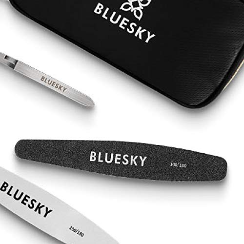 Bluesky Nail Buffer Rhombus, Professional Nail Tool For Gel Nails, Double Sided Dual Grade Grit 100/180, Manicure and Pedicure Accessories
