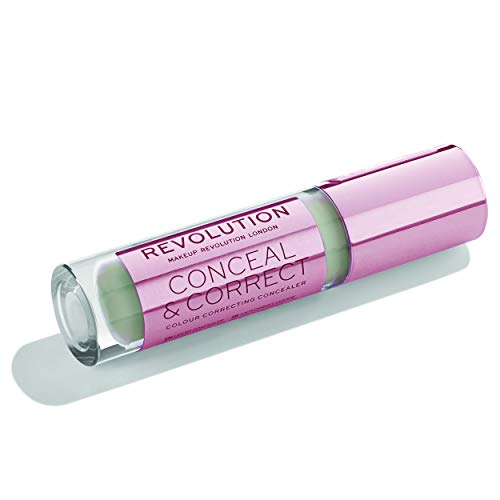 Makeup Revolution, Conceal & Correct, Concealer, Green, 4g