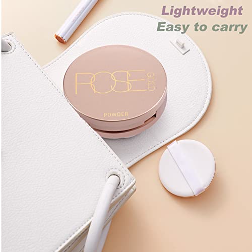 Pressed Setting Powder,Mineral Pressed Powder Foundation,Lightweight Matte Face Powder-Colour-Correcting,Long Lasting Oil Control,Flawless Presse