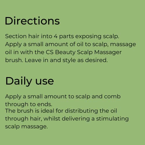 Mielle Rosemary Oil & CS Beauty Hair Scalp Massager BUNDLE, Mint Scalp and Hair Strengthening Oil & Comb Massager Ideal for Distributing the Oil