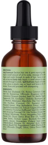 Mielle Rosemary Oil & CS Beauty Hair Scalp Massager BUNDLE, Mint Scalp and Hair Strengthening Oil & Comb Massager Ideal for Distributing the Oil