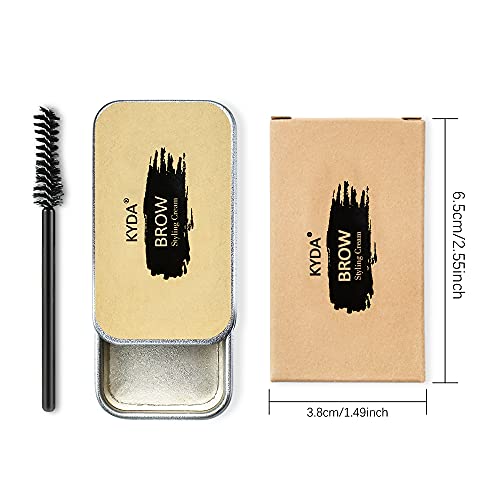 Ownest 2PCS Eyebrow Soap Kit,Brows Styling Soap,Long Lasting Waterproof Smudge Proof Eyebrow Styling Pomade for Natural Brows, 3D Feathery Brows