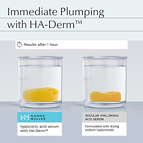 Multimolecular Hyaluronic Acid Serum - 3X MORE EFFECTIVE with ADVANCED NANOEMULSION Technology - PATENTED HA-DERMโข for Faster Smoothing Results -