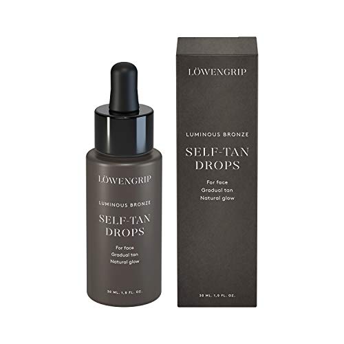 Facial Self Tanner by Löwengrip – Gradual Self Tanning Drops For Face, Mix in Your Moisturizer, Bronzer Drops – 30 ml