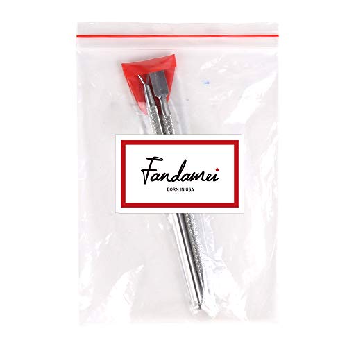 FANDAMEI Nail Gel Polish Remover Tool - Cuticle Pusher + Cuticle Peeler, Double-ended Nail Pusher Spoon Tool and Triangle Cuticle Peeler Scraper