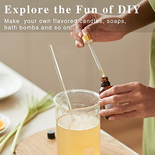 PHATOIL Fragrance Oils for Soap Making -10 Scented Oil White Musk, Coconut&Vanilla, Fresh Linen, Sea Breeze, Parma Violet, Black Orchid, Baby Pow