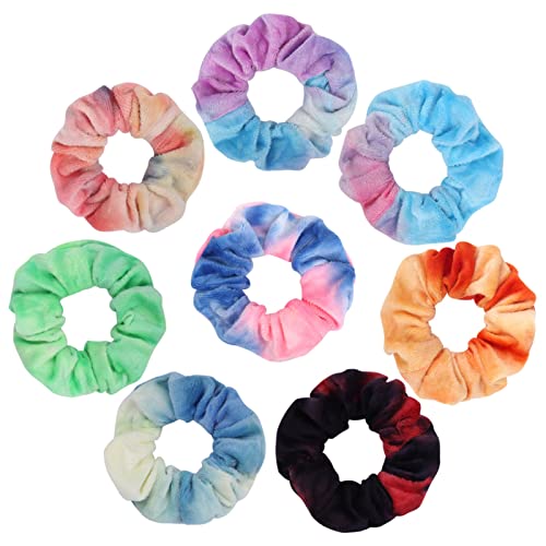Shiny Metallic Scrunchies for Girls, 12 Pieces Hair scrunchies for Women Elastics Ponytail Holder Hair bands Teenage Girls Hair Accessories Gift