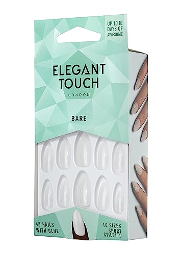 Elegant Touch Bare Nails Short Stiletto