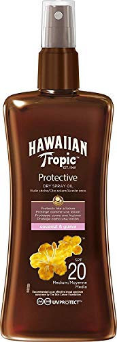 Hawaiian Tropic Protective Dry Spray Oil Coconut & Guava SPF20, 3units, 200ml